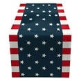 thumbnail image 2 of Mlkoz Fourth of July Decorations, America Independence Day Patriotism Table Runners 4th Of July Party Holiday Tablecloths Decorations For Kitchen Home Dining 13X72 Inches Red White And Blue Star, 2 of 6