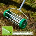 Colwelt Heavy Duty Rolling Garden Lawn Aerator, Garden Yard Rotary Push