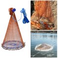 thumbnail image 1 of Fishing Cast Net Bait Easy Throw disc bait fish Hand Cast Trap Mesh C 4.2m Aluminum Ring, 1 of 9