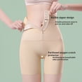 thumbnail image 3 of HEVIRGO High Waist Shaping Pants Zipper Buckle Closure Tummy Control Anti-exposture Pants Invisible Buttock Lift Shorts Memory Cartilage Shapewear, 3 of 8
