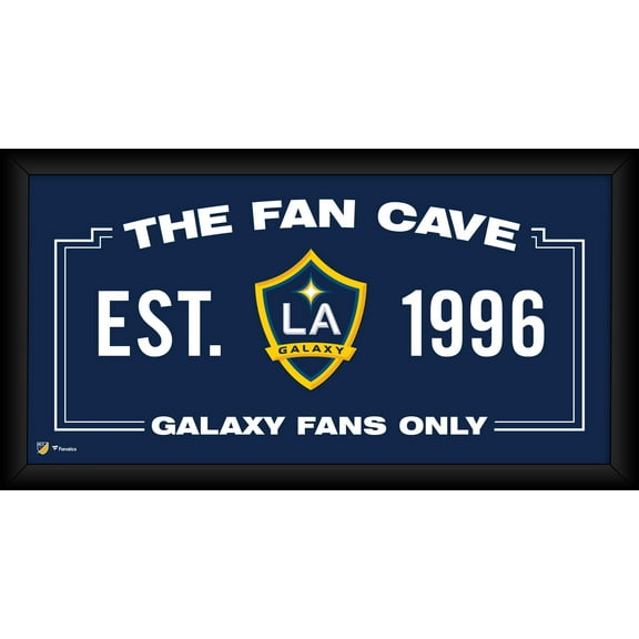 LA Galaxy Framed 10" x 20" Fan Cave Collage