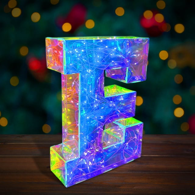 Xihbxyly Luces Led con Letras de Colores, Iluminación Festiva para Fiestas, Diseño Brillante y Duradero, Decoración Versátil para San Valentín, Halloween, Navidad y Cumpleaños, 26 Letras Mayúsculas,
