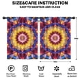 thumbnail image 2 of Blackout Kids Curtains,Colorful Tie Dye Flower Mandala Pattern Childrens Insulated Curtains Set Of 2,Bedroom Essentials,Toddler Room Decor 42"x54", 2 of 5