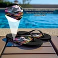 thumbnail image 4 of POLERO Womens English Bulldog Flip Flops Non-Slip Rubber Sole Soft Beach Sandals for Woman Daily Walking, 4 of 7