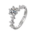 thumbnail image 1 of RYRDWP Moissanite Imitation Solitaire Engagement Wedding Ring Promise Ring Ladies Gift, 1 of 1