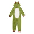 thumbnail image 2 of KinKnit Christmas Onesie for Family Reindeer Christmas Pajamas Onesie Fleece Deer Animal Jumpsuit Sleepwear Adult Couples, 2 of 6