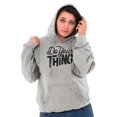 thumbnail image 4 of Do Your Thing Cute Sarcastic Workout Hoodie Sweatshirt Women Brisco Brands M, 4 of 6