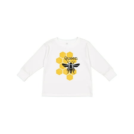 

Inktastic Honeycomb Queen Bee Gift Toddler Toddler Girl Long Sleeve T-Shirt