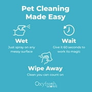 Oxyfresh Premium Cage & Crate Cleaner – Professional Dog Crate & Small Animal & Bird Cage Odor Eliminator – Quickly Cleans, Removes Poop & Deodorizes Pet Odors – Safe & Bleach Free