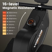 YOSUDA Magnetic Rowing Machine 350lbs Weight Capacity, Foldable Rower for Home Use with 16-Level Max 115lbs Adjustable Resistance and Bluetooth, Tablet Holder