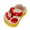 thumbnail image 1 of Bearachild Ceramic French Fries Dish Feet Shaped Dish Chip Serving Bowl for Kitchen Mostrada Rojo, 1 of 1
