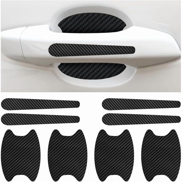 Yazoeia 8 PCS Car Door Handle Sticker, Anti-Scratch Car Door Bowl Sticker Protection, Auto Door Cup Protective Sticker, Soft & Comfortable Car Interior Accessories(Black) CJC912-116756
