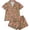 Coffee ^ Christmas, variant on Vetsdori Womens Shorts & Top Pajamas Sets Button up Homewear Lightweight Casual Sleepwear Collared,2 Pieces Holiday Pajamas for Women