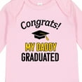 thumbnail image 4 of Inktastic Congrats My Daddy Graduated with Cap Boys or Girls Long Sleeve Baby Bodysuit, 4 of 5