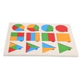 thumbnail image 4 of Geometric Building Blocks,Wooden Geometric Shape Board Geometric Shapes Board Puzzle Toys Rapid Response, 4 of 14
