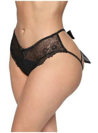 OVTICZA Sexy T-Back G-String Thongs for Women Plus Size Tangas Stretch Low  Rise Panties Underwear 2XL Wine