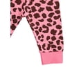 thumbnail image 4 of Infant Newborn Baby Girl 2 Piece Clothes Set Leopard Print Long Sleeve T-Shirt Tops Pants Trousers Outfits, 4 of 6