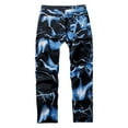 Dllmjing Mens Baggy Jeans For Men Male Printed Tie Dyed Trend Loose