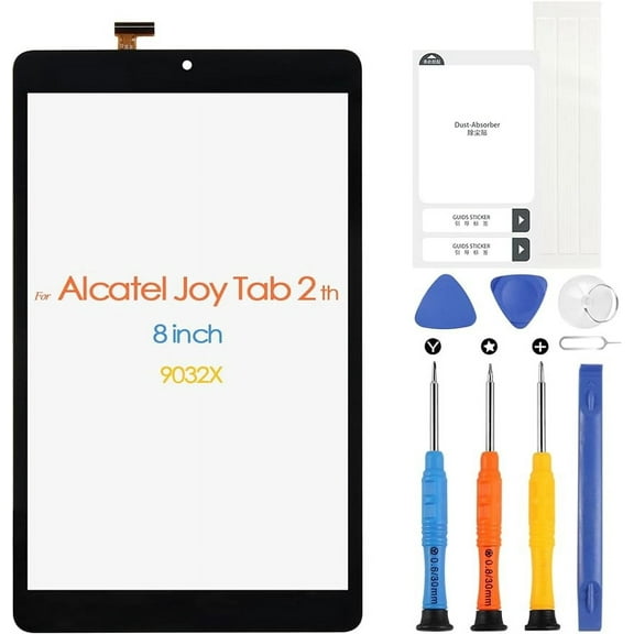 Touch Screen for Alcatel Joy Tab2 9032X / 3T 2020 9032X 9032Z 8 inch Digitizer Screen Replacement for Alcatel Joy Tab2 / 3T 2020 Touchscreen Front Glass Panel with Repair Tools (not LCD Display)