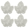 thumbnail image 1 of Ensemble de 4 Napperons, Napperons à Feuilles Ajourées pour Décoration de Table de Fête de Mariage, 1 of 5