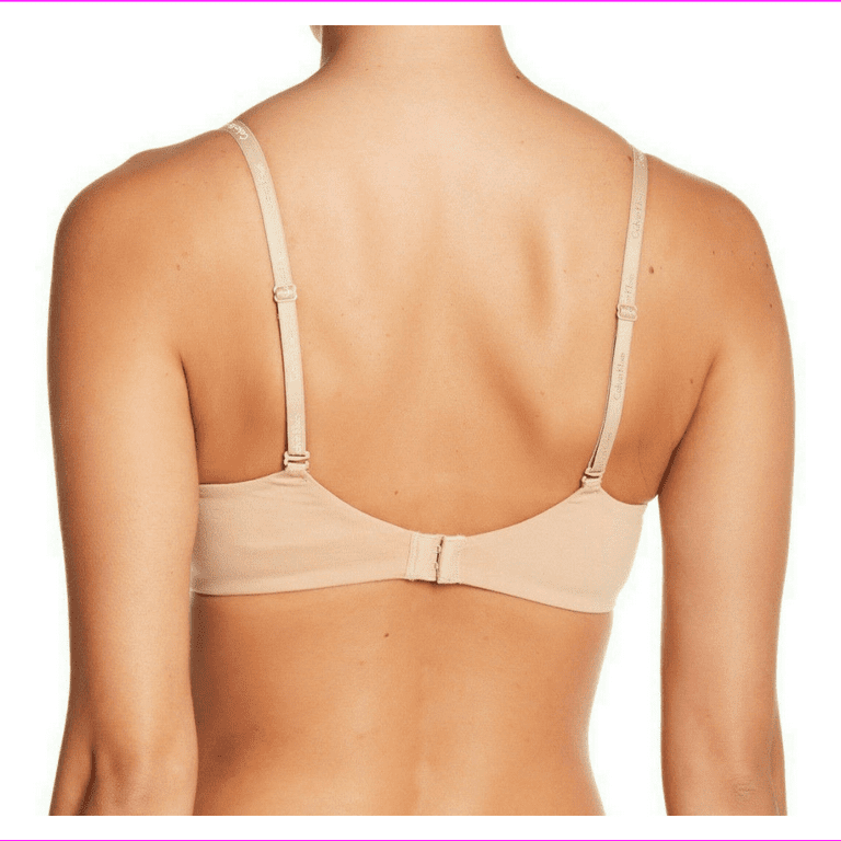 Calvin Klein Perfectly Fit Plunge Racerback Bra Qf1092 Bare Nude –  CheapUndies