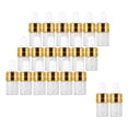 thumbnail image 3 of 20 Pieces Empty Glass Dropper Bottles Bottles Refillable Containers for Perfume Oils Liquids Gold 1ml, 3 of 8