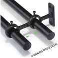 thumbnail image 4 of Soporte para Barra de Cortina CHAO Doble Negro 2 Piezas, 4 of 5