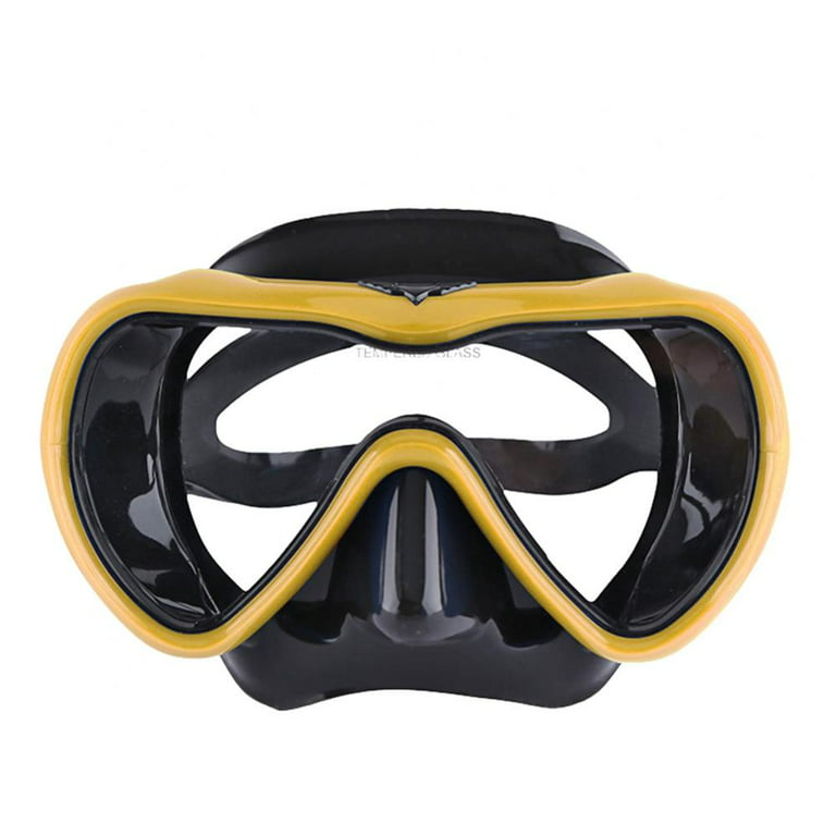 Swim Mask Dive Goggles Swimming Goggles with Nose Cover Snorkeling Gear  Junior Adult Snorkel Mack for Scuba Diving Spearfishing Neoprene Strap  Impact Resistance 