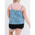 thumbnail image 3 of Purcoar Plus Size Tankini Women 2 Pieces Swimsuits with Shorts Flowy Bathing Suits, 3 of 7