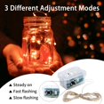 thumbnail image 4 of Guirnalda de luces LED Fairy Lights chzk de 2 m, 20 luces LED centelleantes, color naranja, 4 of 6