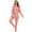 Pink, variant on Women's Pajama Sets Long Sleeve Love Printed Hooded Jumpsuit with Footies Sleepwear for Women,Pink,S