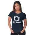 thumbnail image 4 of Oh Snap Camera Snapshot Cute Hobby Womens Slim Fit Graphic Tee Brisco Brands L, 4 of 5