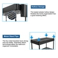 thumbnail image 2 of ASTARIN - Organizador para debajo del fregadero (2 unidades) - Organizador multiusos de 2 niveles para baño y cocina con 6 ganchos y 1 colgador - Cestas para encimeras y tocadores - Negro, 2 of 7