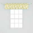 thumbnail image 2 of Ambesonne Spring Window Valance, Thriving Nature Blooms, 54" X 12", Yellow Green Off White, 2 of 3