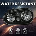 thumbnail image 6 of Spec-D Tuning Black Headlights w/Built-in Fog Lamps Compatible with 1999-2006 Volkswagen Golf MK4 GTI, 2004 R32, 1999-2002 Cabrio, L+R Pair Head Light Lamp Assembly, 6 of 6
