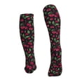 thumbnail image 2 of Bixox Ripe Red Cherry Print Compression Socks,Compression Socks Women & Men Circulation for Medical,Running,Athletic, 2 of 7