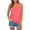 Hot Pink, variant on cocolona Tank Tops for Women Summer V Neck Sleeveless Shirts Fashion Casual Loose Solid Color Blouses