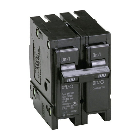 Eaton BR2100, 100 Amp 120/240V 2-Pole Circuit Breaker