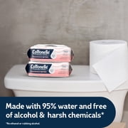 Cottonelle Fragrance Free Flushable Wet Wipes, 4 Flip-Top Packs