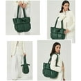thumbnail image 3 of CoCopeaunt Puffer Tote Bag for Women Quilted Puffy Handbag Light Winter Down Cotton Padded Shoulder Bag Down Padding Tote Bag, 3 of 7