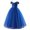 Blue, variant on Mercatoo Girls Princess Dress V-neck Short Sleeve Tulle Prom Backless Birthday Gown Party Photo Tulle Dress 4 to 12 Year