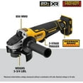 thumbnail image 3 of DEWALT  20V MAX XR 4.5 in Paddle switch small Angle Tool with 4Ah Battery & Charger Kit (DCG413B, DCB204 &DCB1104), 3 of 6
