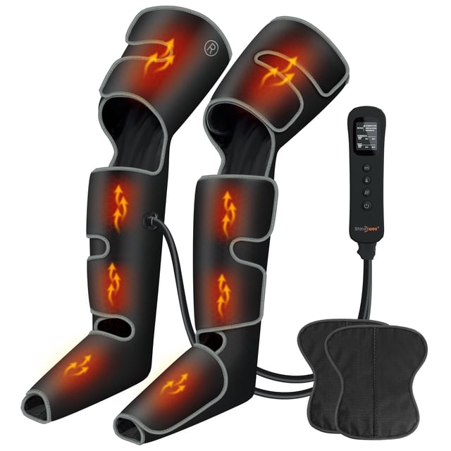 Masajeador de piernas SHINE WELL, compresión de piernas con calor para la circulación