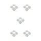 thumbnail image 1 of Naiovety 50 piezas de tela de bajo mantenimiento con apariencia realista para álbumes y decoración de ropa fiestas amplia aplicación blanco Type2 NO2, 1 of 6