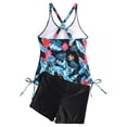 thumbnail image 5 of Tiweut Two Piece Women's Tankini Swimsuits Blouson Swim Tank Top with Shorts Modest Bathing Suits, 5 of 5