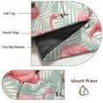 thumbnail image 6 of 3'x5' Rug for Living Room Bedroom, Red Flamingo Washable Area Rugs Non-Slip Carpet Mats, Summer Tropical Plants Leaves Botanical Green Indoor Low Pile Area Rug Runner for Kitchen, Mudroom, 6 of 8