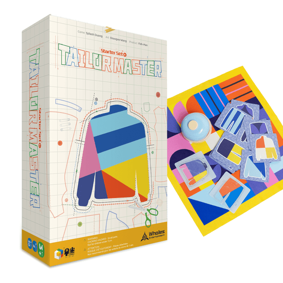 Whales Entertainment Tailor Master Starter Set 3  Easy  Matching Board Game for Family