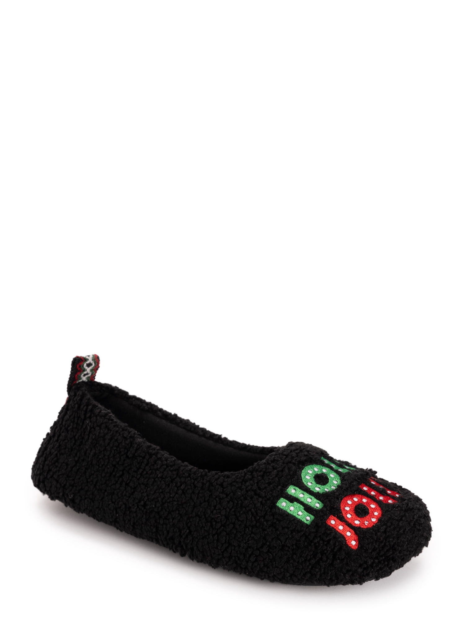 MUK LUKS Women's Travel Ballerina Holiday Slipper