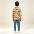 thumbnail image 6 of LTTVQM Halloween Sweatshirt for Boys Girls Cute Ghost Pumpkin Pattern Half Zip Stand Collar Cable Knit Long Sleeve Pullover Casual Warm Comfortable Outdoor Holiday Party Sweater Complexion 13-14 Year, 6 of 6