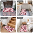 thumbnail image 6 of Strawberry Door Mat&nbsp;Indoor Outdoor Entrance, Non Slip Rug for Kitchen Bathroom Entryway Rug, Pink Spring Summer Rustic Floral Fruit Washable Doormat Floor Mat for Office Home Decor 20x31.5 Inch, 6 of 8